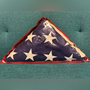 NEW Internment Casket Flag Phoenix Industries 50 Star 9’ X 5’ With Zipper Case